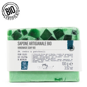 saponetta artigianale bio cedro e patchouli