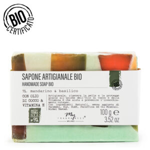 saponetta artigianale bio mandarino e basilico