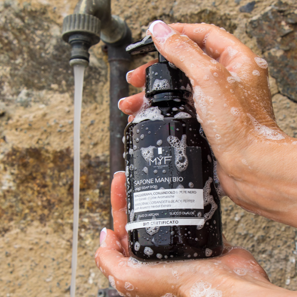 Hand Soap 250 ml Marjoram, Coriander & Black Pepper with Argan Oil & Aloe Juice ORGANIC CERTIFIED - Image 2