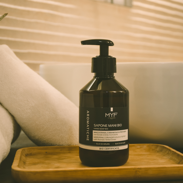 Hand Soap 250 ml Marjoram, Coriander & Black Pepper with Argan Oil & Aloe Juice ORGANIC CERTIFIED - Image 4