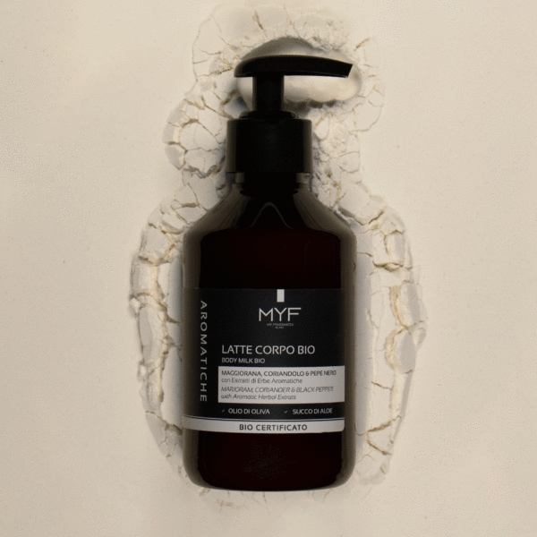 Body Milk 250 ml Marjoram, Coriander & Black Pepper with Aloe juice & Olive Oil ORGANIC CERTIFIED - Image 2